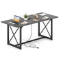 180 CM Conference Table for 6-8 People with Heavy-Duty Metal Frame