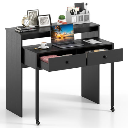 Extending Computer Desk with 2 Storage Drawers