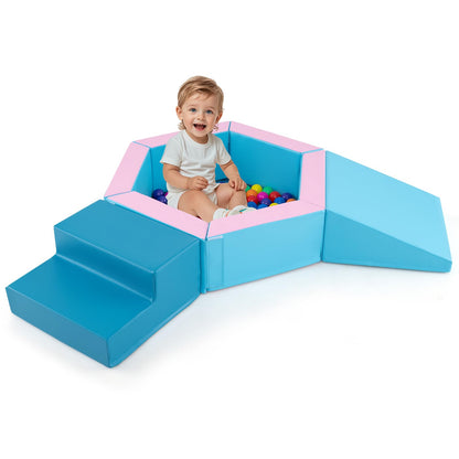 3-Piece Baby Foam Climbing Blocks Indoor Climb and Crawl Activity Play Set