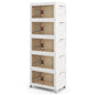 Folding Shoe Storage Cabinet with Lockable Wheels