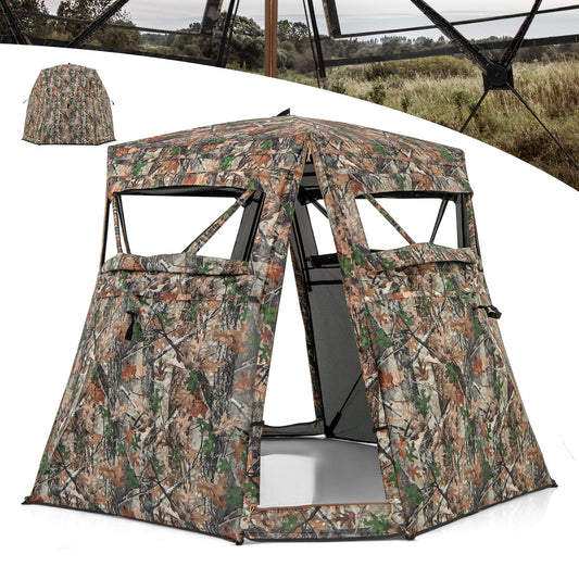 360° One Way See Through Camouflage Ground Tent with Carrying Bag