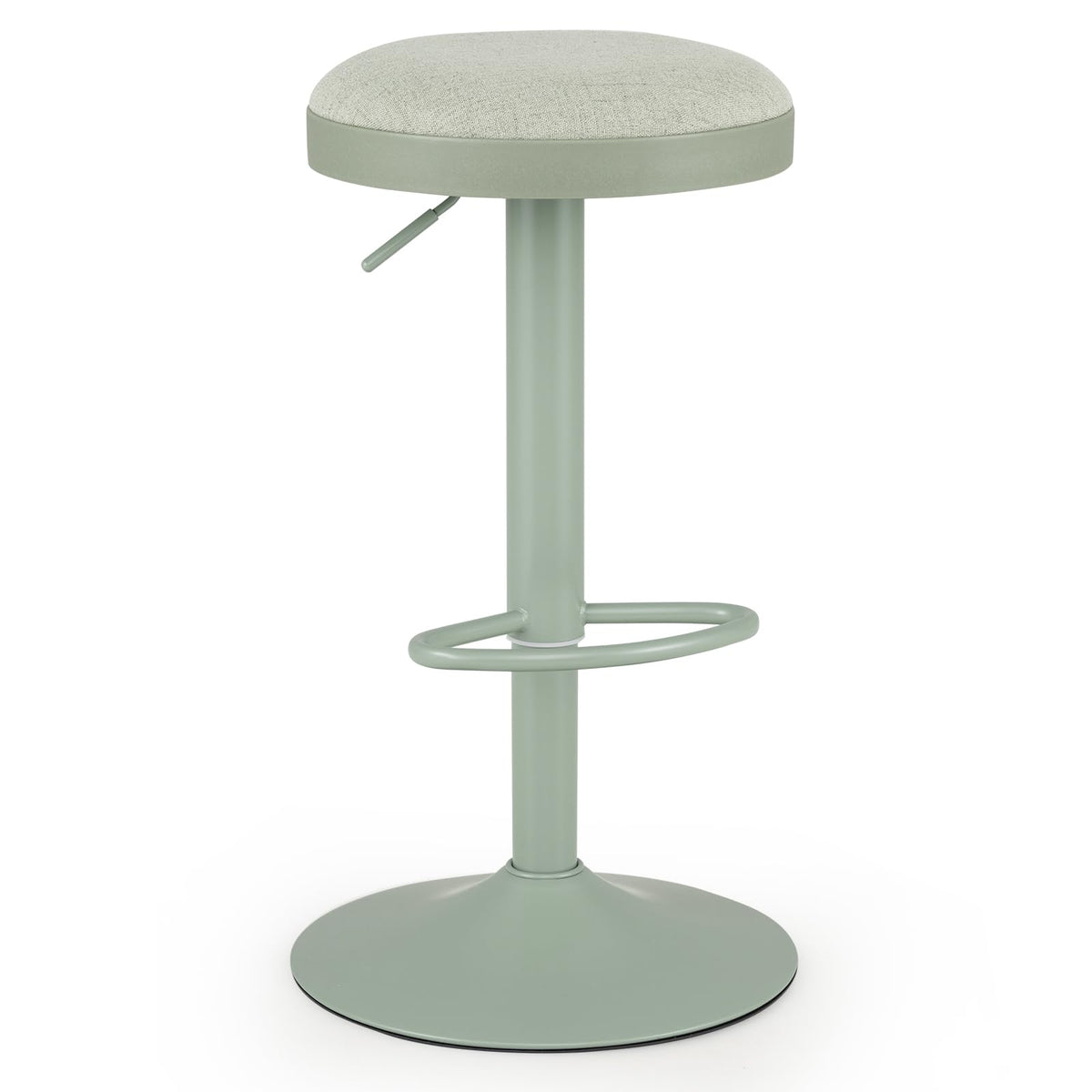 Bar Stools Set of 1 with Fabric Padded Seat & Adjustable Height