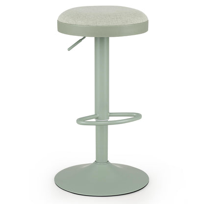 Bar Stools Set of 1 with Fabric Padded Seat & Adjustable Height