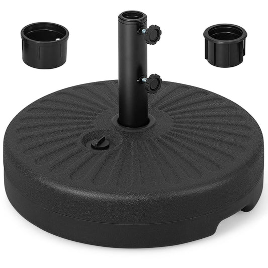 Water and Sand Fillable Umbrella Stand with Built-in Handle