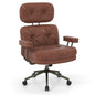 Home Office Chair, Mid Century Modern Suede Fabric Computer Desk Chair