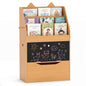 Wooden Kids Bookshelf with Movable Drawer & Chalkboard for Playroom Nursery