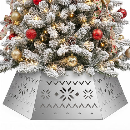 71cm Silver Metal Christmas Tree Collar