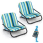 2 Pack Lightweight Folding Camping Chairs with Cushion