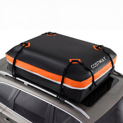 15/21 Cubic Feet Car Roof Bag, 100% Waterproof Roofing Cargo Carrier with Anti-Slip Mat