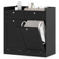 Double Tilt-Out Laundry Hamper Cabinet with Removable Baskets