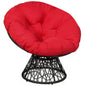 Swivel Rattan Papasan Chair Glider Deep Seat with Cushion