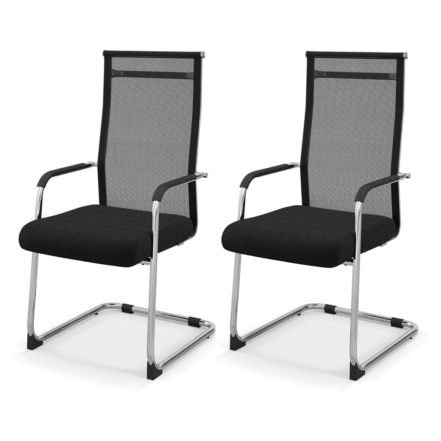 Meeting Office Chairs Set of 2/4, Mesh Reception Desk Chairs