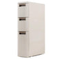 Slim Bathroom Floor Cabinet with 2/3/4 Drawers on Wheels