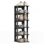 6-Tier Shoe Rack, Stackable Tall Shoe Storage Organizer Vertical Shelf