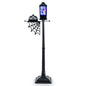 155 cm Halloween Lamp Post Sound-Activated with Black Snowy Effects