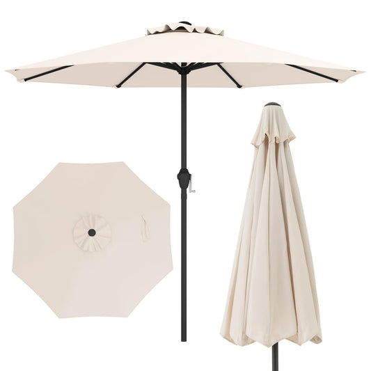 2.5M Heavy Duty Patio Umbrella with Crank Handle
