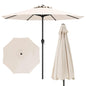 2.5M Heavy Duty Patio Umbrella with Crank Handle