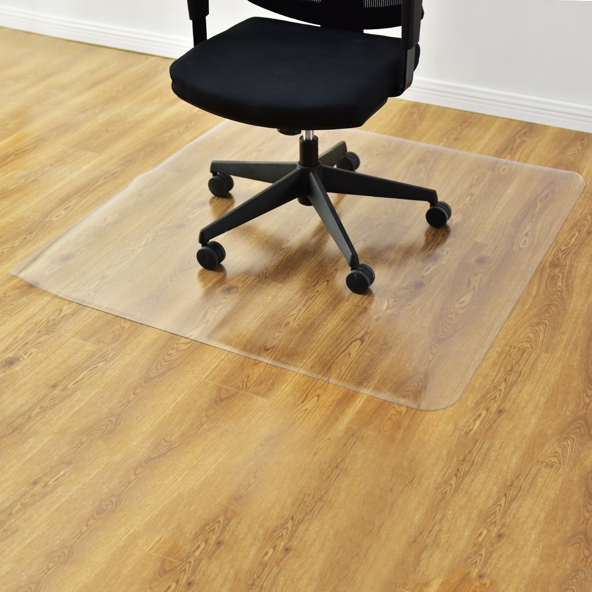 120x120cm Office Chair Mat, Transparent Non Slip PVC Floor Protection Mat