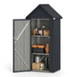 3 x 2FT Metal Garden Storage Shed with 3 Adjustable Shelves