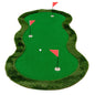 5 x 10 FT Professional Golf Practice Mat Putt Green Carpet with 3 Holes and Balls