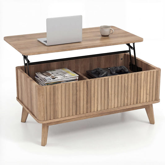 Lift Up Top Coffee Table, Rectangle Lifting Cocktail Center Table