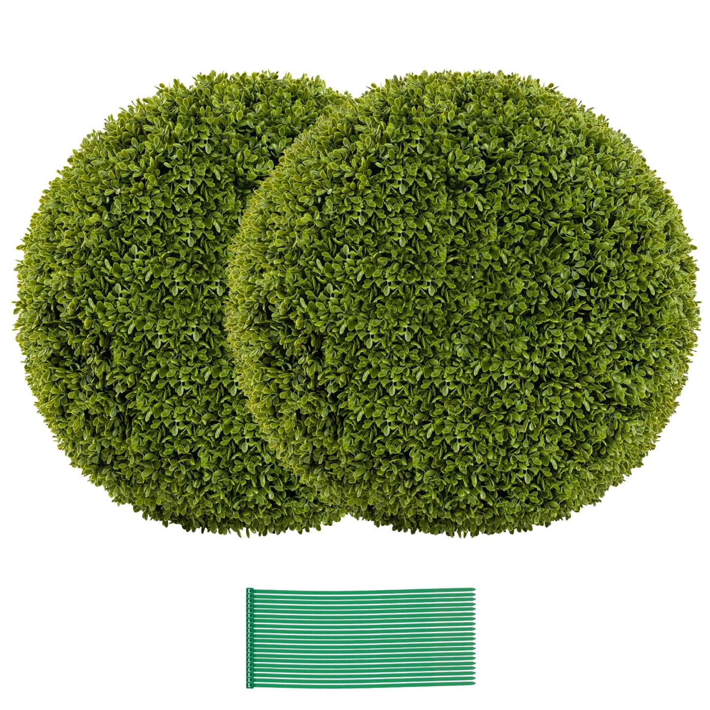 50CM Artificial Topiary Balls Set of 2 Round Fake Boxwood Topiary Leaf Plants