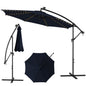 303 CM Solar-Powered Patio Offset Umbrella with 112 LED Lights