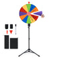 60 CM Portable and Height Adjustable Spinning Wheel with Folding Tripod Stand