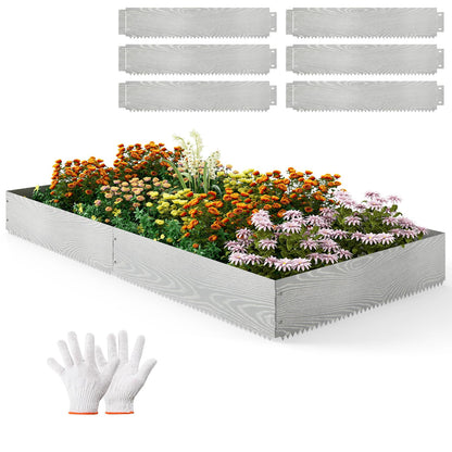 6-Pack 600 cm Galvanized Metal Landscape Edging for Lawn Yard