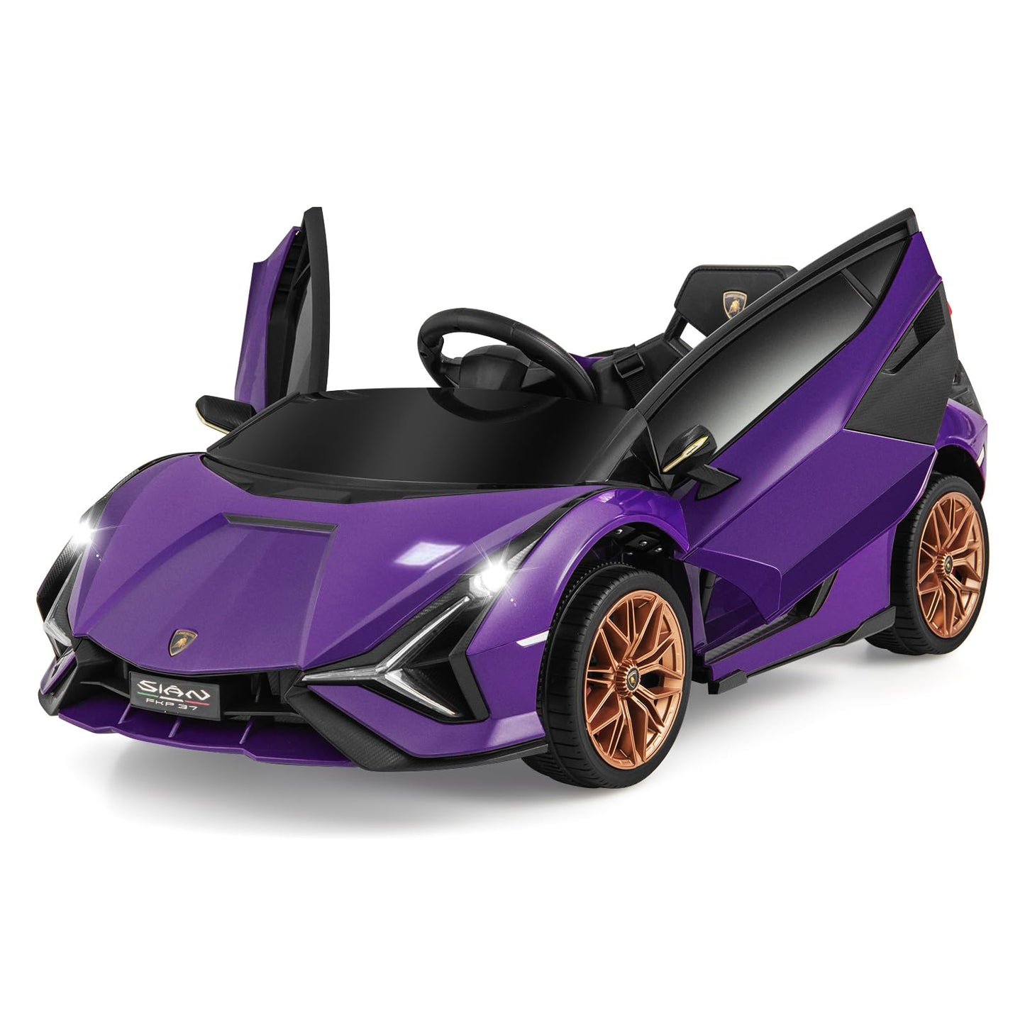 12V Battery Powered Electric Vehicle with Remote Control and LED Lights