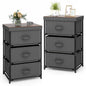Fabric Storage Organizer Tower Unit with Removable Lid