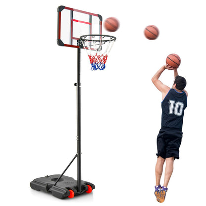 Basketball Hoop and Goal Set with Wheel for Basketball Gym