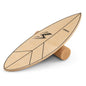 Wooden Balance Board, Surfing Skate Balance Trainer with Roller