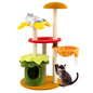 Cat Tree, 117cm Hamburger-Theme Cats Tower, Indoor Multi-Level Kitten Climbing Stand Activity Center