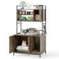 Cat Litter Box Enclosure, Hidden Cats Washroom Furniture with Storage Shelves