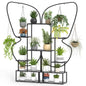 185 cm Tall Butterfly-Shaped 6-Tier Flowerpot Shelf
