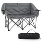 Double Camping Chair with Cup Holders and Glass Racks