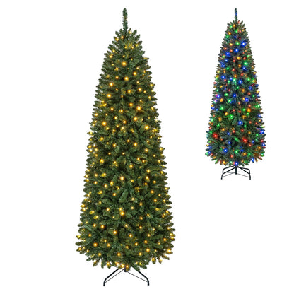 5/6/7FT Pre-lit Christmas Tree, Hinged Xmas Tree
