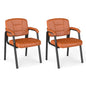 Set of 2 Big and Tall Guest Office Chair Waiting Room Chair for Reception Meeting