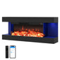 Electric Fireplace, Wall Mounted Electric Fire Suite with WiFi