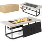 16 KW Propane Fire Pit Table with Waterproof PVC Cover
