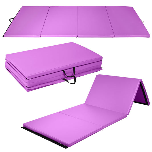 240 x 116 x 5 cm Folding Soft Floor Mat with Carry Handles and Hook & Loop Fasteners