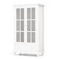 Bookcase Cabinet with Tempered Glass Doors and Adjustable Shelf