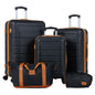 5-Piece Luggage Set with Universal Wheels and ABS Hard Shell for Travel