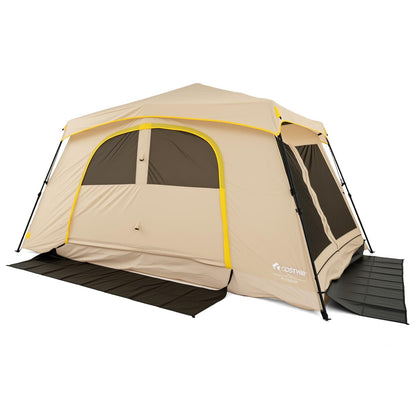 Instant Camping Tent, 10 Person Family Tent with Rainfly