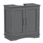 Freestanding Bathroom Floor Cabinet with Double Doors and Adjustable Shelf