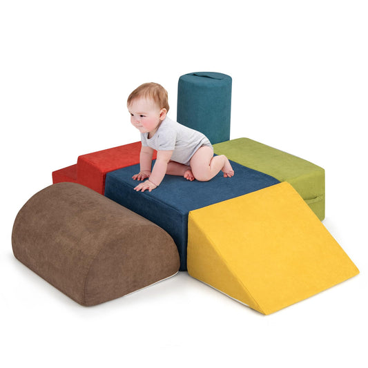 6 Pieces Toddler Climb and Crawl Foam Play Set