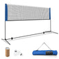Adjustable Badminton Net Set for Backyard Driveway Beach Portable
