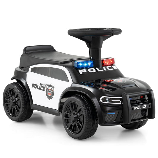 Police Kids Push Ride on Car with Steering Wheel and Siren Sounds for Kids Aged 18M+