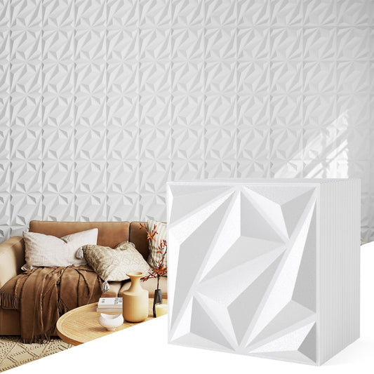 50-Pack 3D Wall Panel with Included Stickers